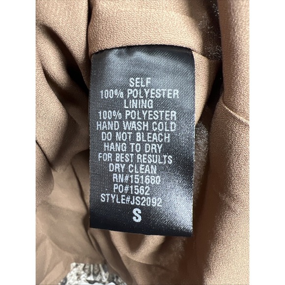 Storia Animal Print Snakeskin Smocked Tiered Ruffle Mini Skirt Size Small NWT - Picture 8 of 8